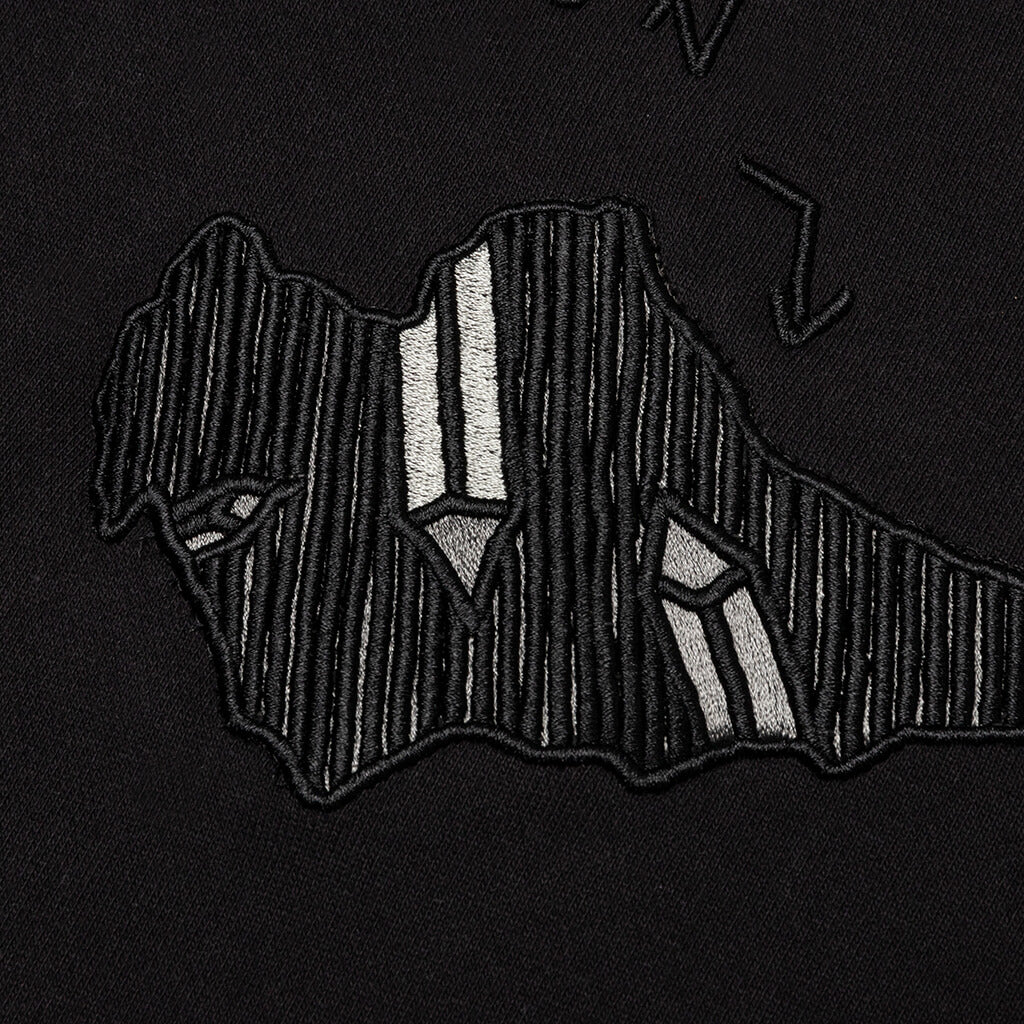 Eroded Hoodie - Black