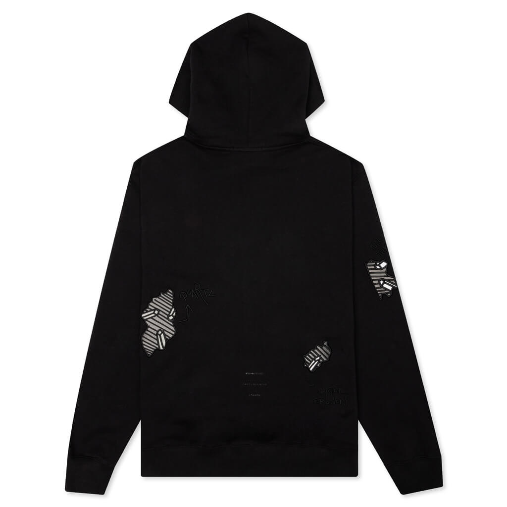Eroded Hoodie - Black