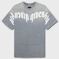 Distressed Logo T-Shirt - Military Blue