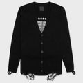 Star Embroidered 4G Logo Cardigan - Black/White