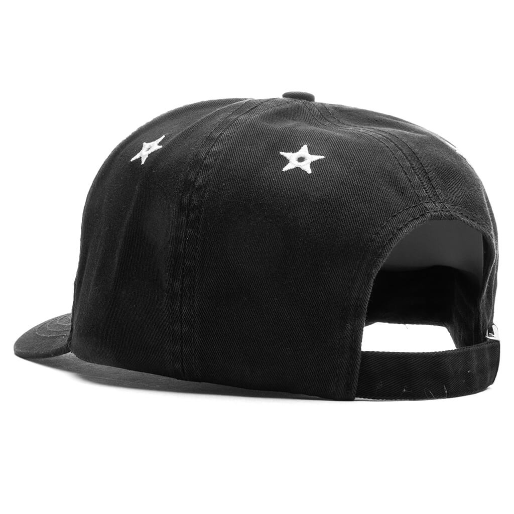 Starshot 6-Panel Strapback Hat - Black