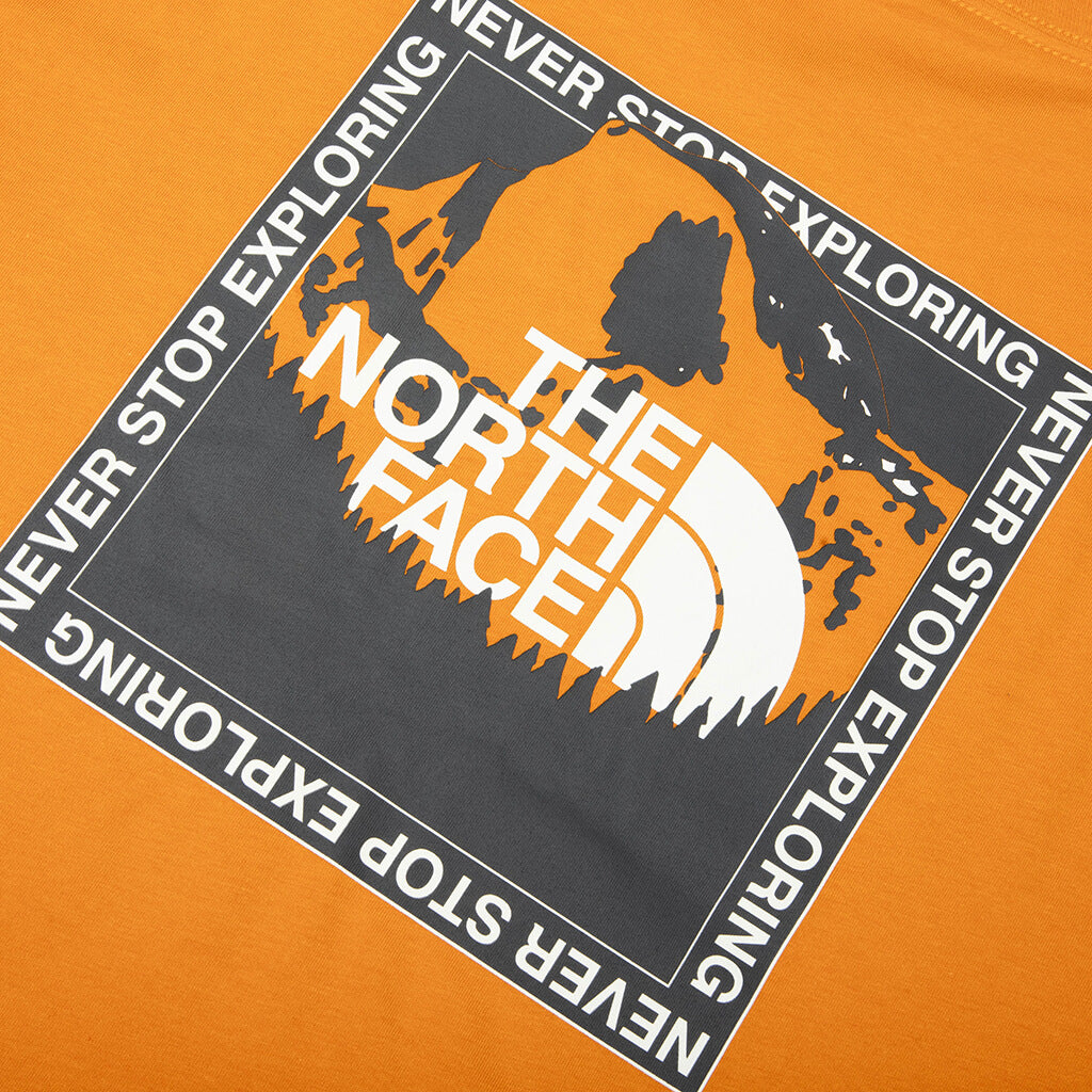 Stay Exploring Regular S/S Tee - Dust Orange