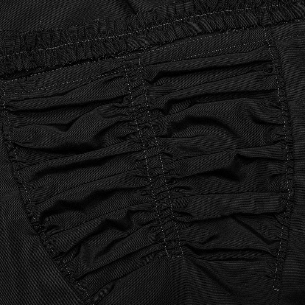 Silk Apron Stole Dress - Black