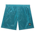 Nylon Metal Swim Trunks B0943 - Turquoise