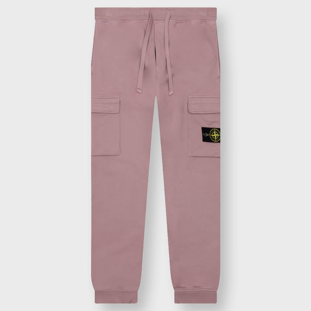 Brushed Cargo Fleece Pants - Red Onion
