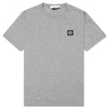 Patch Logo S/S Tee - Melange Grey