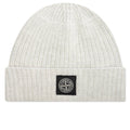 Ribbed Geelong Wool Beanie - Melange Grey