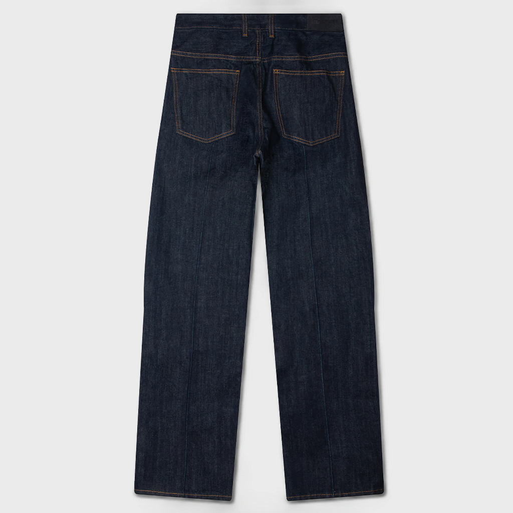 Straight Leg Jeans - Dark Blue