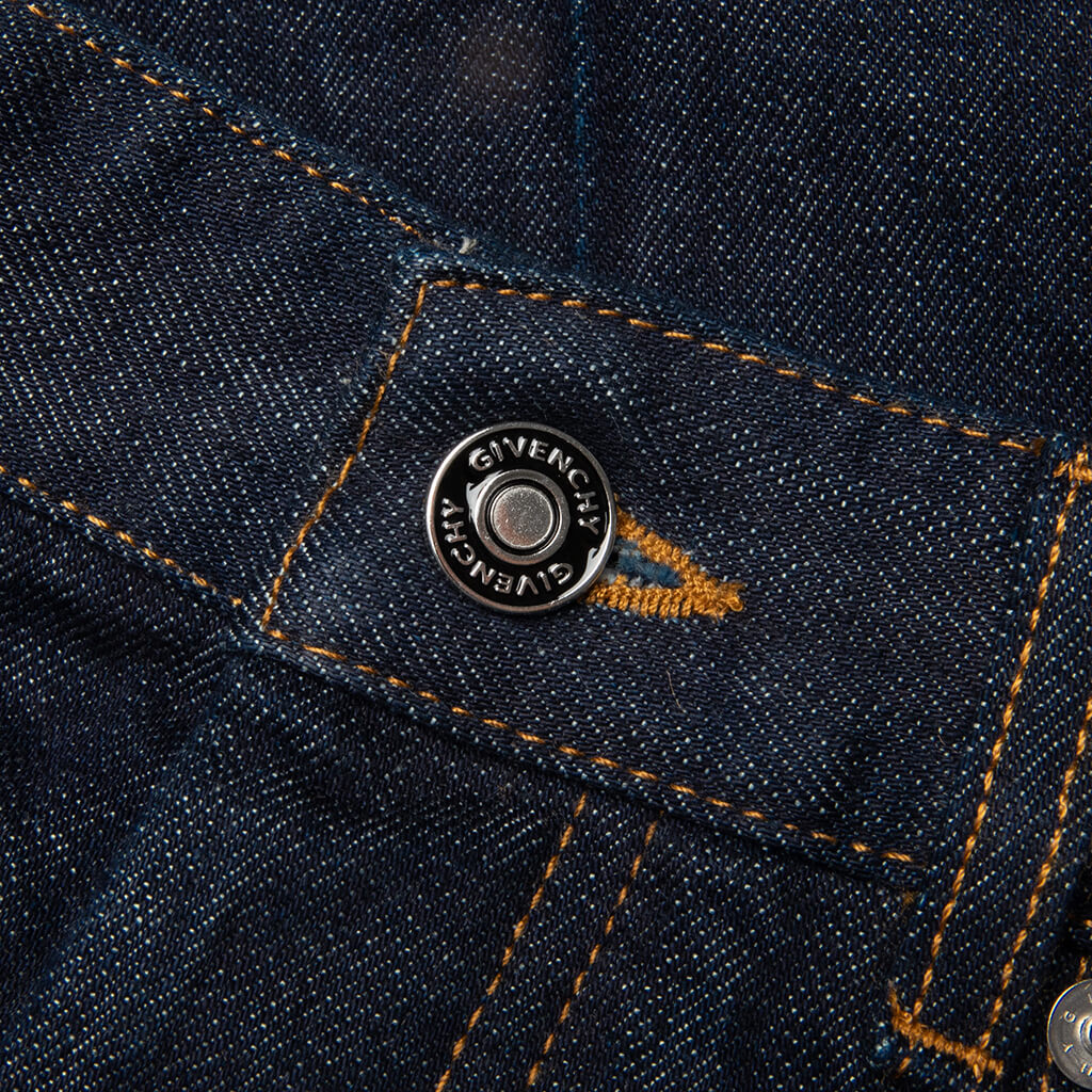 Straight Leg Jeans - Dark Blue