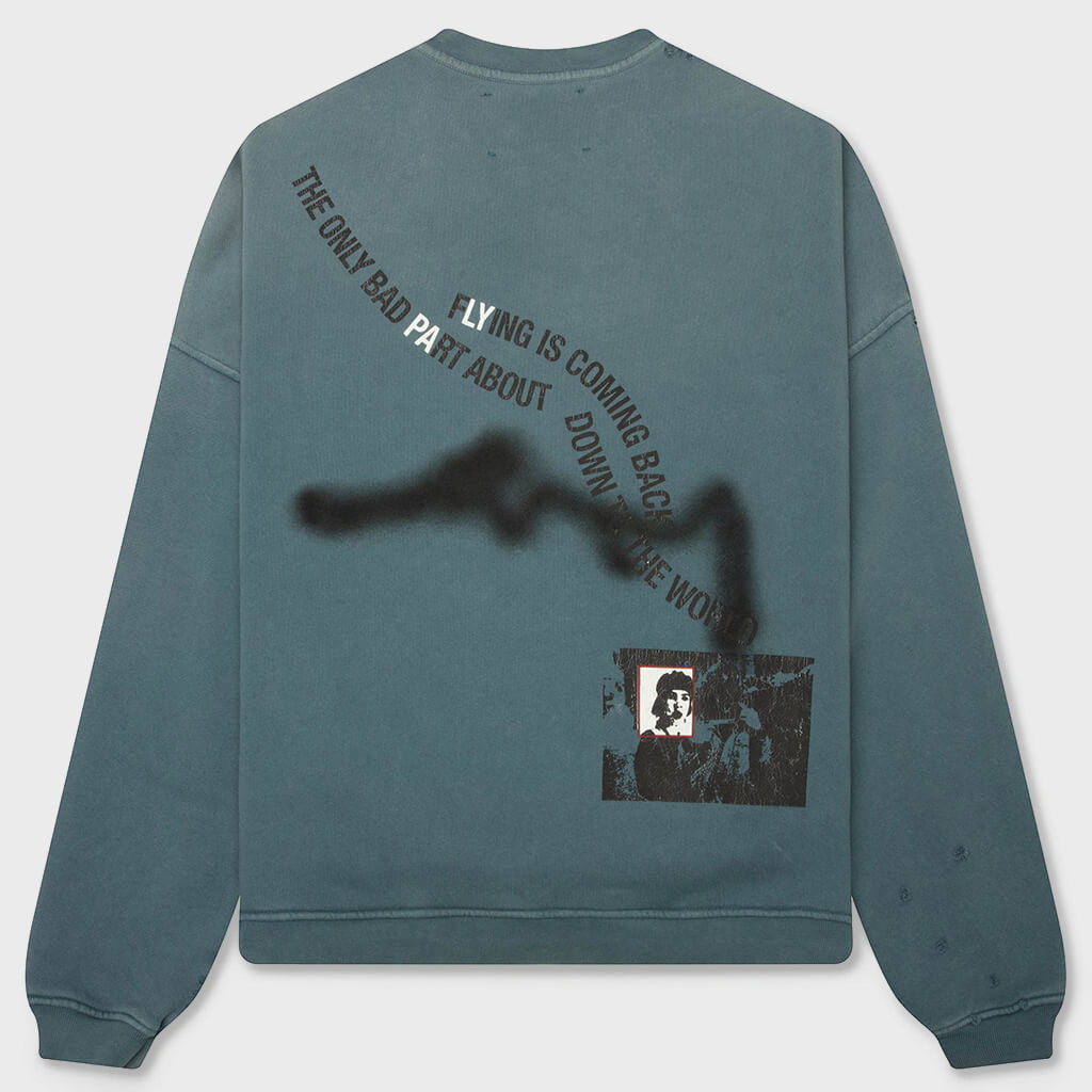 Streetwise Airbrush Crewneck - Teal