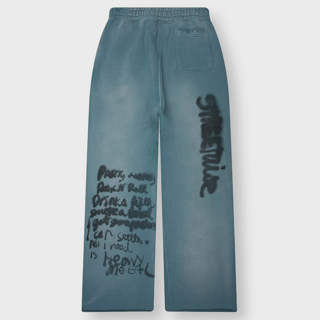 Streetwise Airbrush Sweatpant - Turquoise