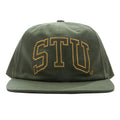 Mid Depth Stu Arch Strapback - Olive