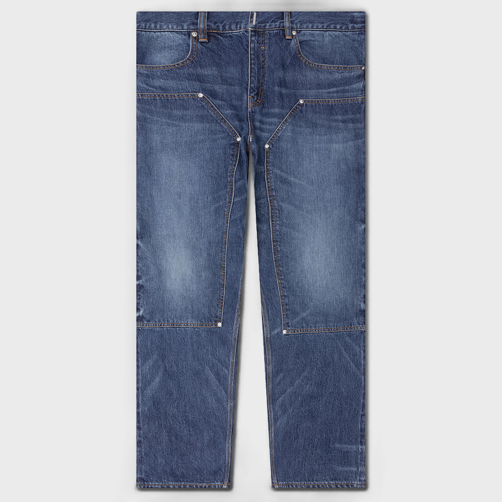 Studded Carpenter Pants - Blue