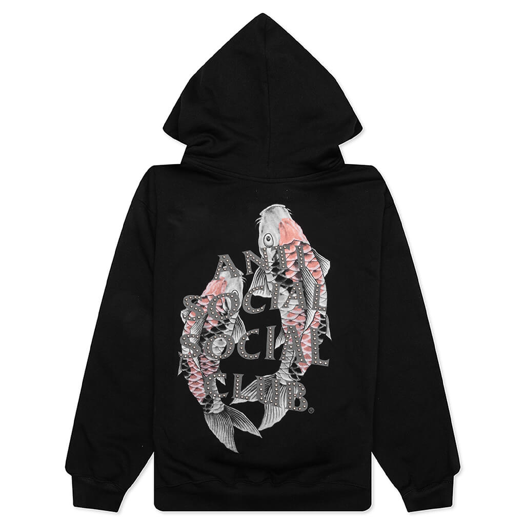 Studded Mind Games Hoodie - Black