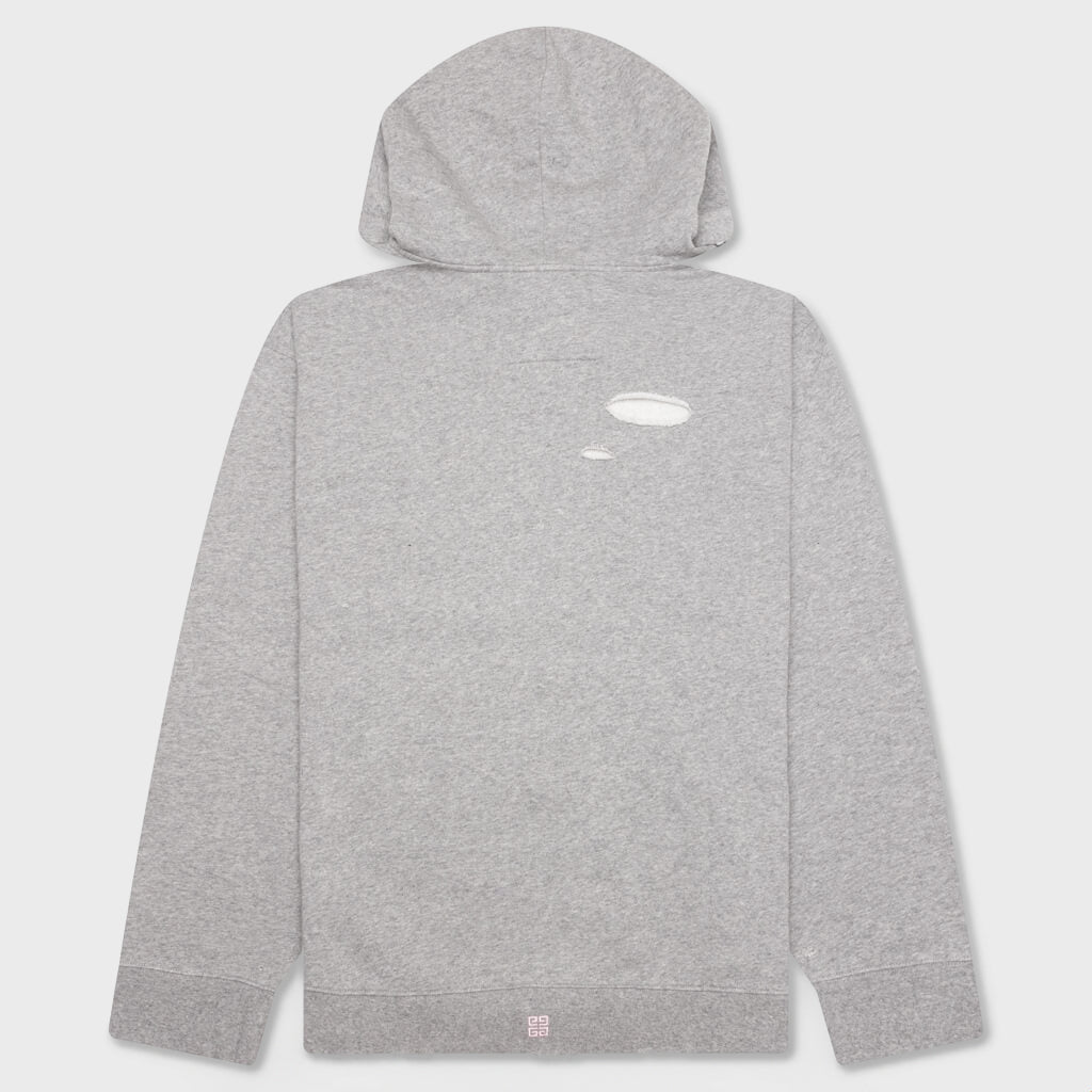 Studio Destroyed Hoodie - Heather Grey