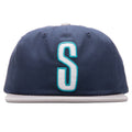2 Tone Vintage Cap - Navy