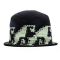 Waves Knit Bucket Hat - Black