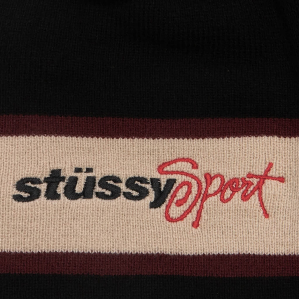 Stussy Sport Stripe Skullcap - Black
