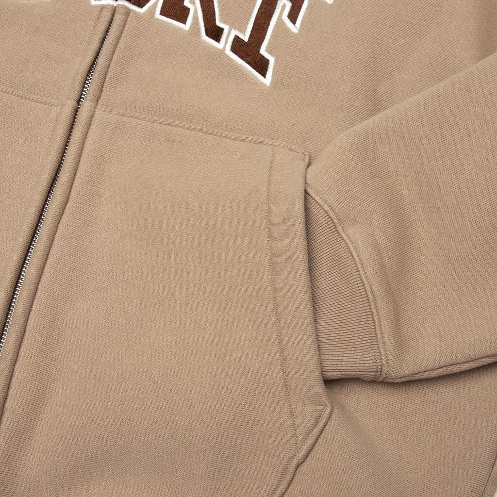 Stussy Sport Zip Hoodie - Tan