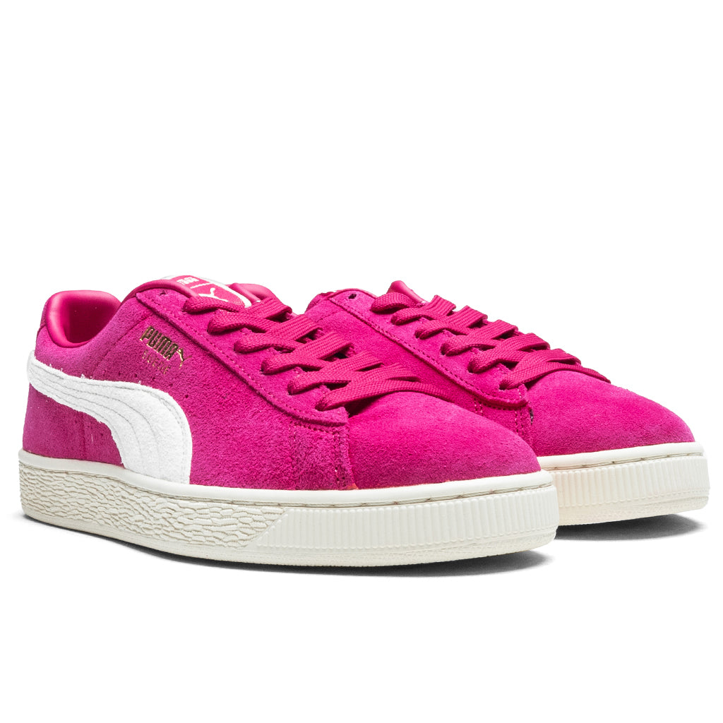 Suede - Pink Alert/White