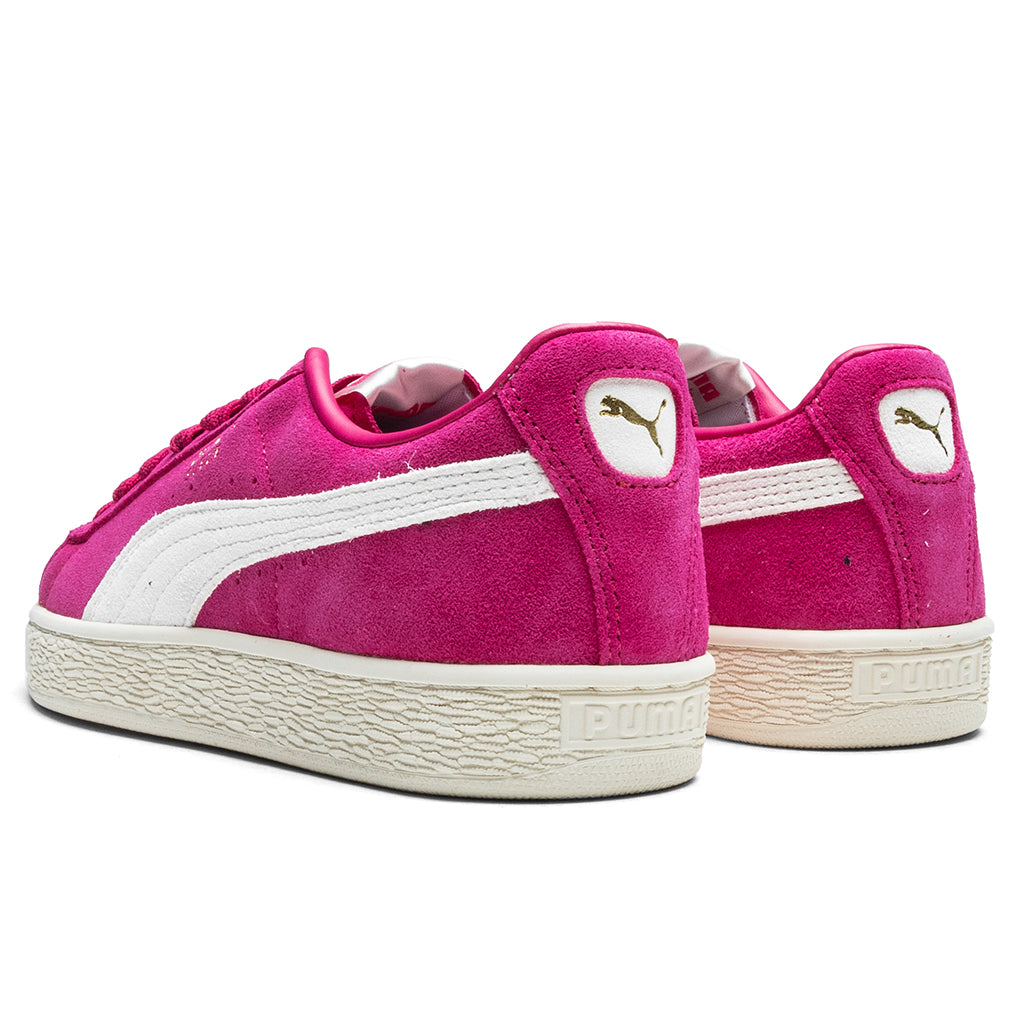 Suede - Pink Alert/White