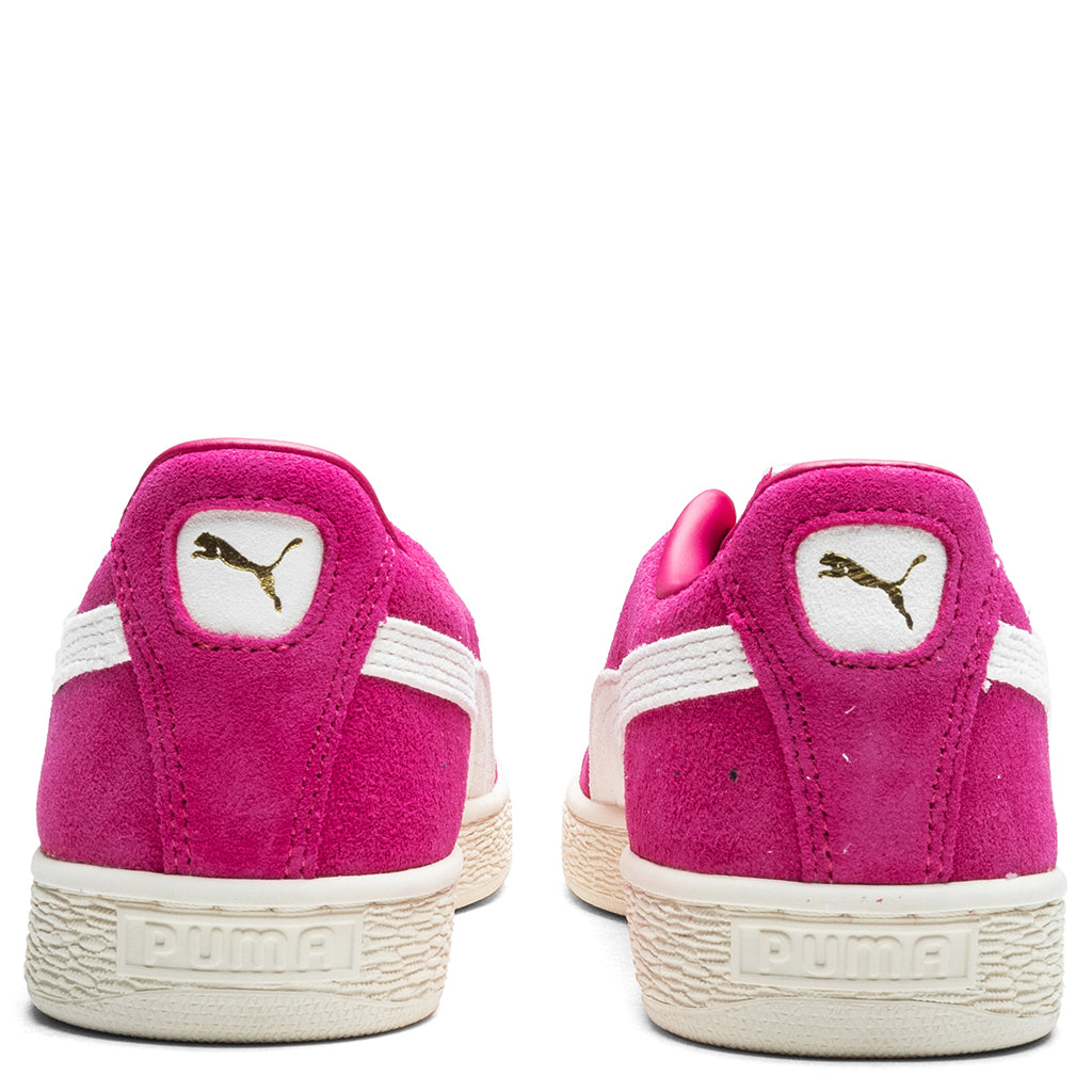 Suede - Pink Alert/White