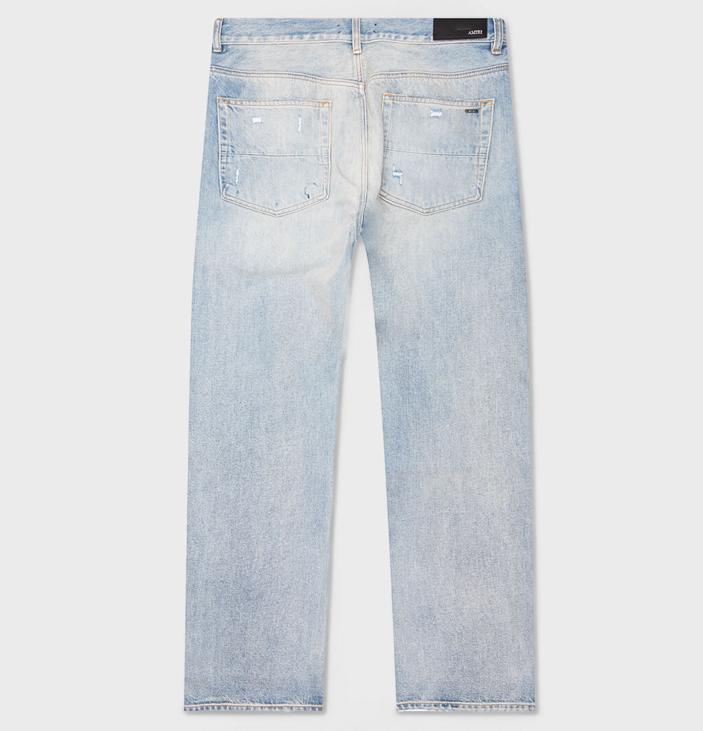 Suede Straight MX1 Jean - Antique Indigo
