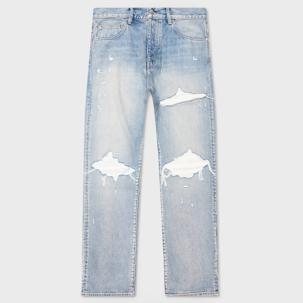 Suede Straight MX1 Jean - Antique Indigo