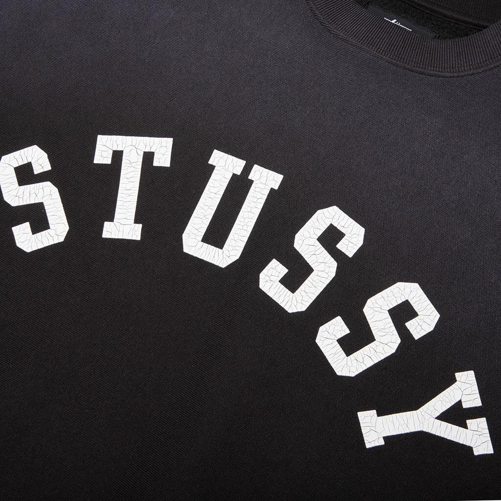 Sun Faded Oversized Crew - Black