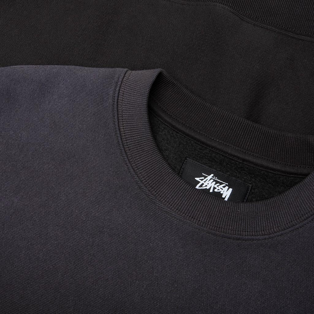 Sun Faded Oversized Crew - Black