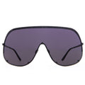 Sunglasses Shield - Black Temple/Black Lens