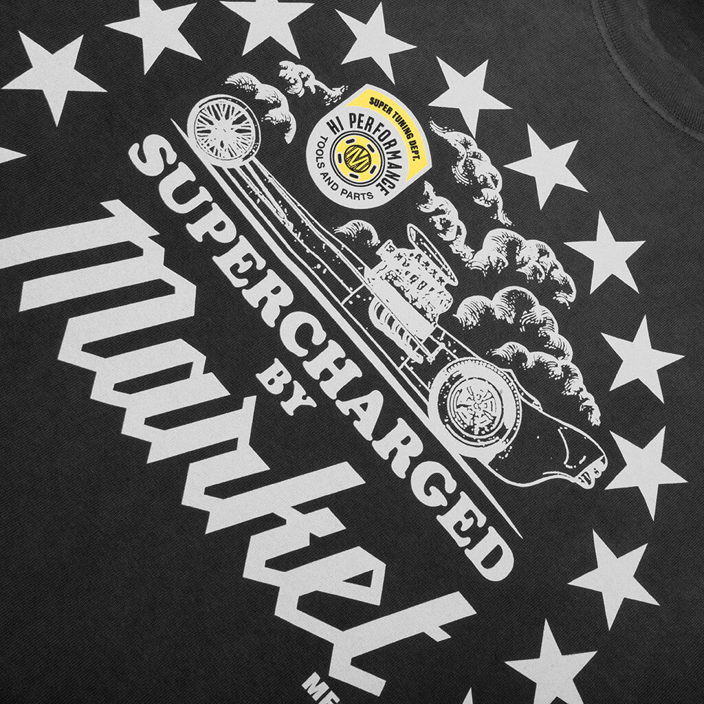 Supercharged T-Shirt - Pirate Black
