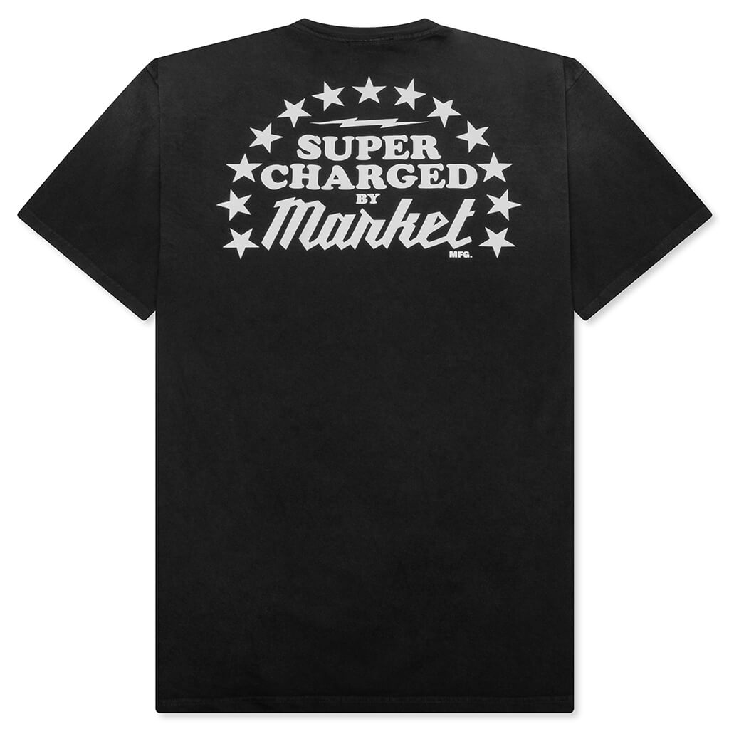 Supercharged T-Shirt - Pirate Black