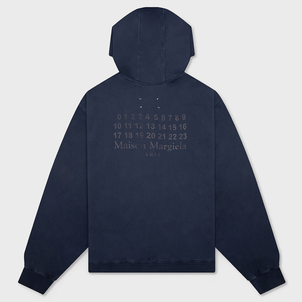 Zip-Up Sweat Hoodie - Vintage Blue