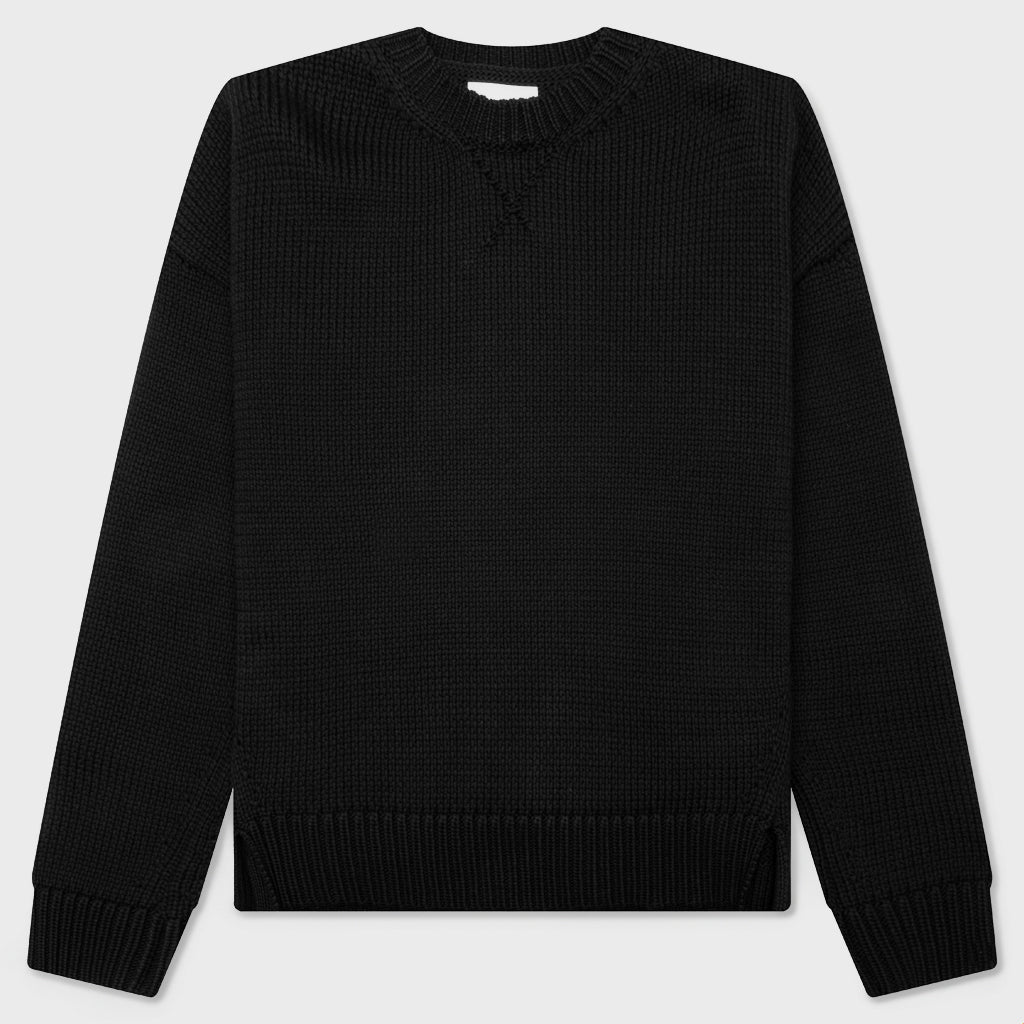 Boyfriend Loose Fit Sweater - Black