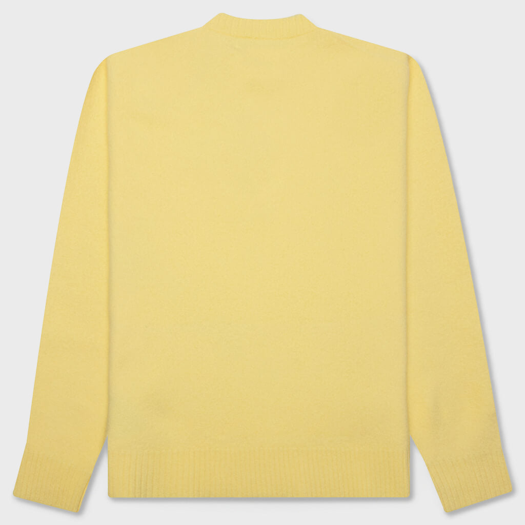 Crew Knit Sweater - Lemon