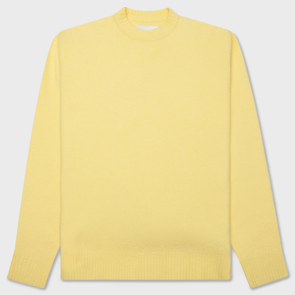 Crew Knit Sweater - Lemon