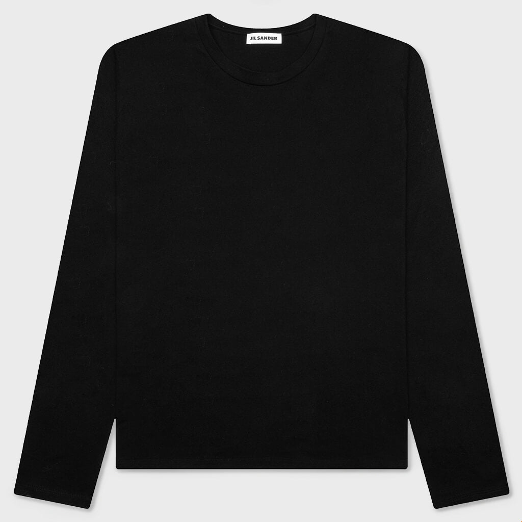 Layered Sweater With T-Shirt - Black