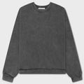 Rubber Logo Fleece Sweatshirt - Faded Black