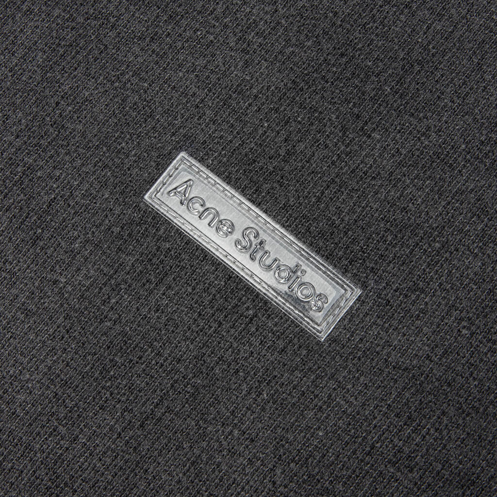 Rubber Logo Fleece Sweatshirt - Faded Black