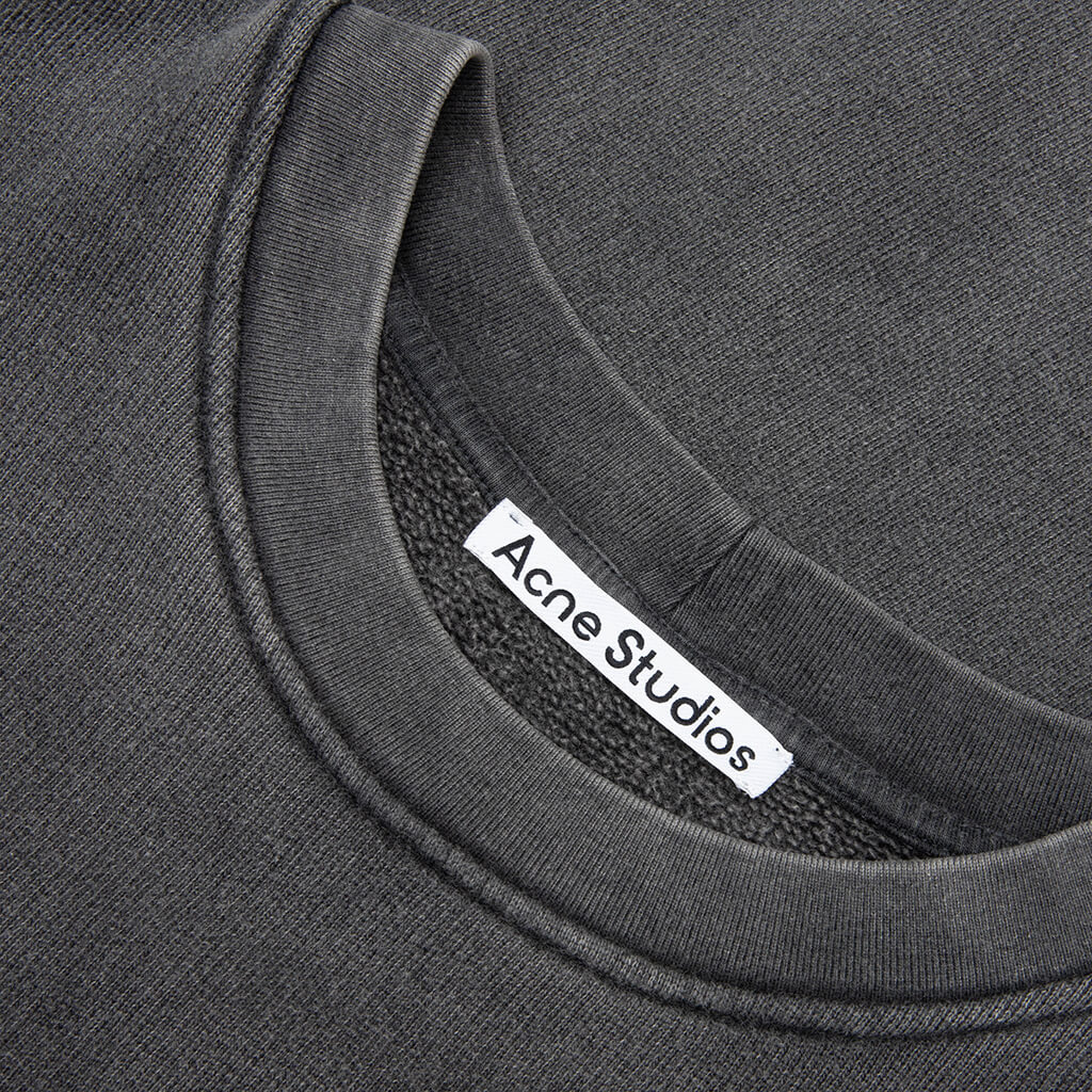 Rubber Logo Fleece Sweatshirt - Faded Black