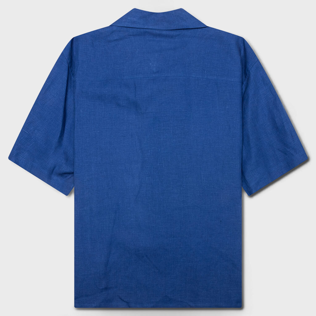 Poplin Bowling Shirt - Mazarine Blue