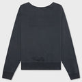 Reverse Applicated Stitch Logo Sweatshirt - Washed Black