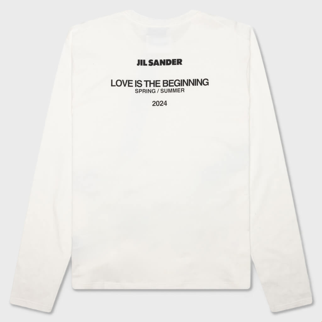 Love is The Beginning Crewneck T-Shirt - Coconut