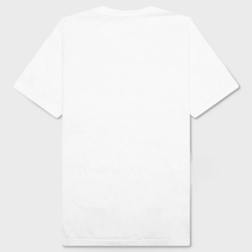 Scribble Motif T-Shirt - Lily White