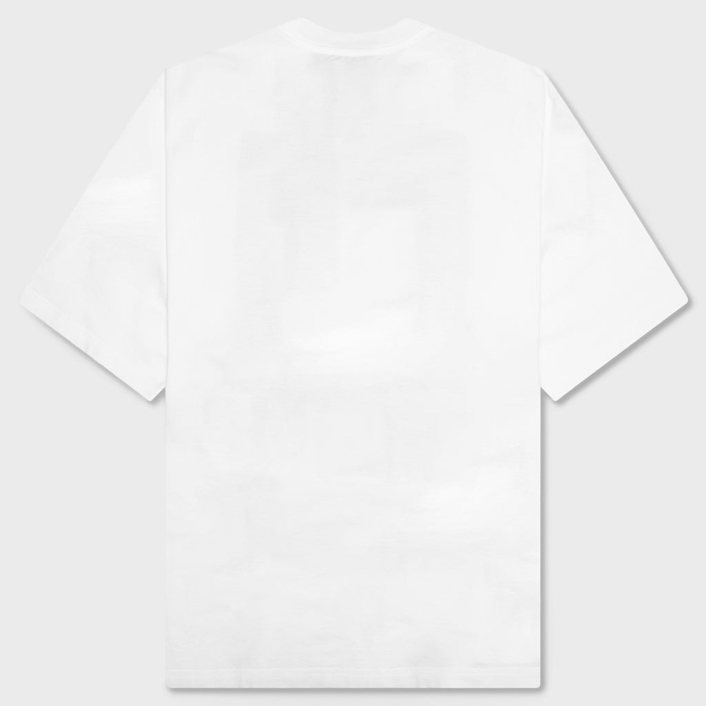 Cotton T-Shirt with Dante Patch - Lily White