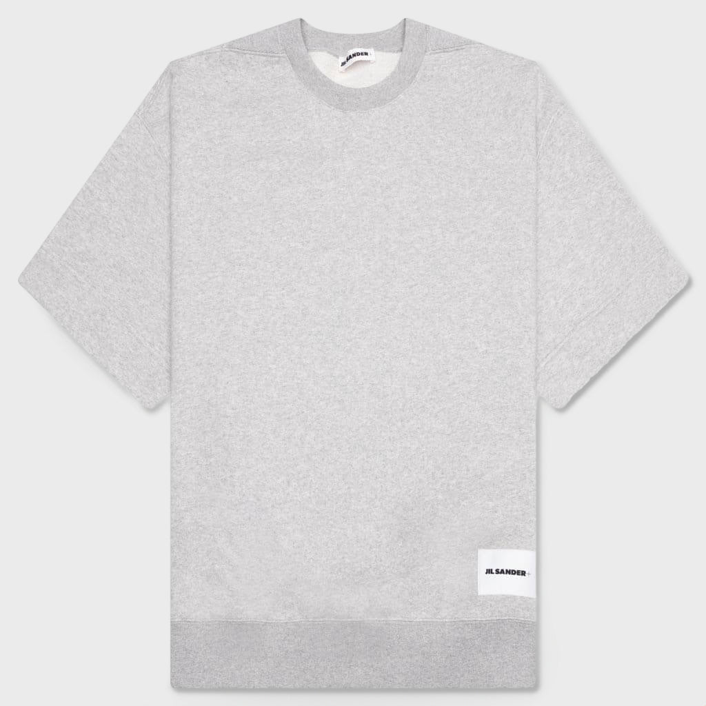 Crew Neck T-Shirt - Powder Grey