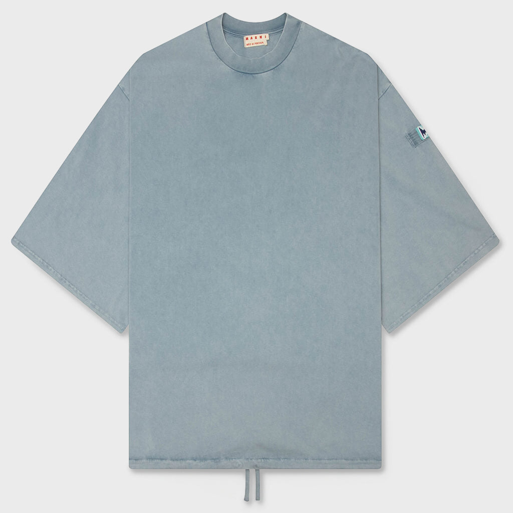Sleeve Patch Tee - Sky