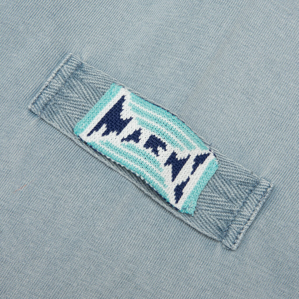 Sleeve Patch Tee - Sky