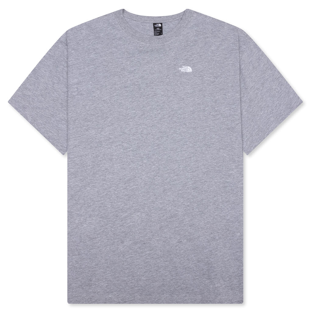 Essential Simple Dome Oversized S/S Tee - Pale Grey Heather